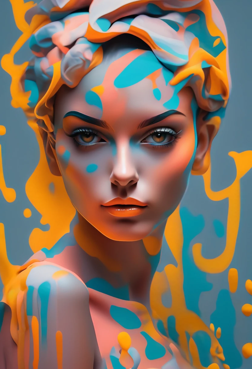 Immerse yourself in a digital masterpiece with this artework prompt featuring a beautiful fashionable girl in action. The arteist's digital prowess brings the subject to life, mostrando sua elegância e graça enquanto ela se envolve em sua atividade. O corpo da é adornado com intrincadas pinturas corporais, adding an element of arteistry and fluorescence to the composition. O uso das cores Morandi cria uma paleta de cores sutil e sofisticada. As técnicas digitais empregadas garantem a anatomia correta, resulting in a visually stunning and anatomically accurate artework. Esta obra-prima digital celebra a fusão da moda, arte, e movimento. Created by renowned digital arteist Gemmy Woud-Binnendijk