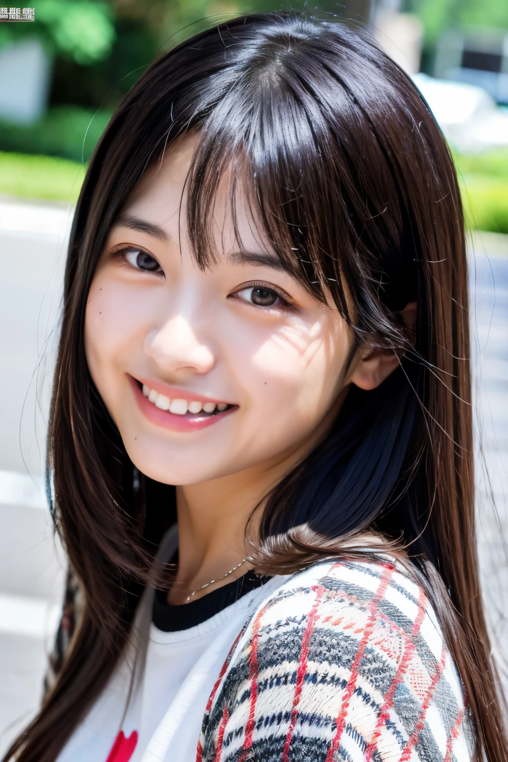 High-quality 4K、Japanese idol faces、10th generation、middle hair、black hair、medium meat、Casual clothes、smile、Ahegao、