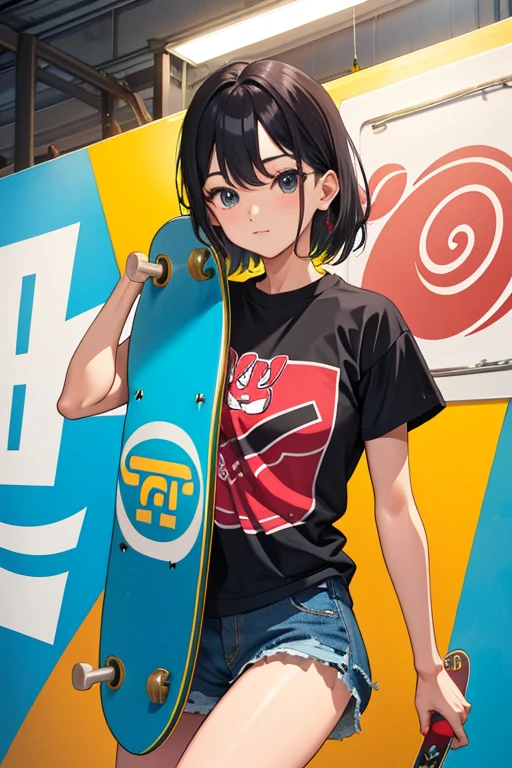 skateboard Beauty、Upper body、meaty、Glamour、28 years old