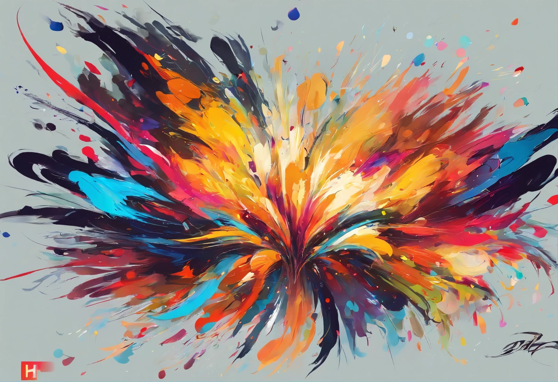 Brilliant flying fireworks,A visual feast blooming on a dark background。The mysterious sky represented by oil painting art,wild and,The soul is struck in it。The picture is full of passion and struggle,High details reveal the creative exploration of abstract souls。Immerse yourself in it,Experience a wonderful and dark world。