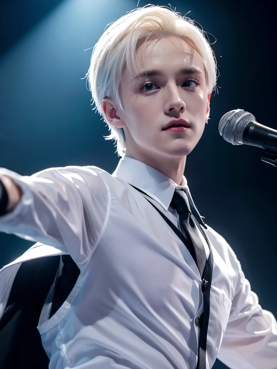 Draco Malfoy becomes a male idol,Dancing on stage,meticulous portrait