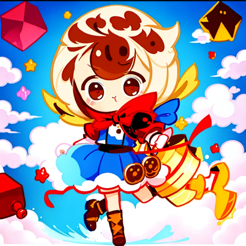 best quality, illustration, chibi, full body, cookie run character