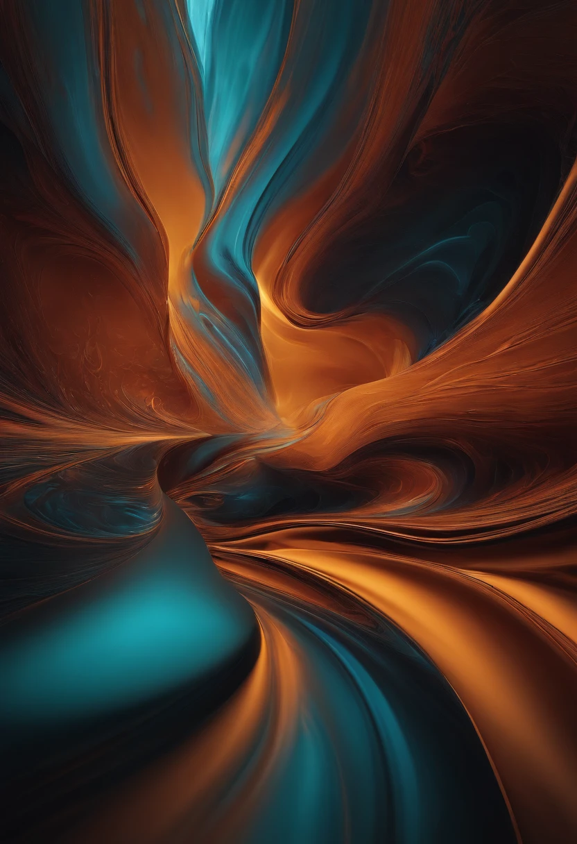 crie uma arte abstrata, com elementos fluidos, perfect for relaxing decor" Mostre apenas a imagem da arte, ((blast)), ((sombra efeito 3D))