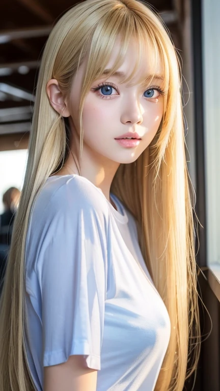The most beautiful faces in the world、Very beautiful super long silky golden shiny blonde hair、Shiny silky straight hair、Super long bangs swaying in front of your eyes、Sexy 17 year old cute girl、light blue eyes、Pure white beautiful skin、Glossy skin、ponytail、small face beautiful girl、comb your hair、bright look
光沢のある明るいブロンドの髪まばゆいばかりのセクシーさ、 16 years old cute sexy little beautiful face 、Glowing hair dancing in front of cute face、long silky bangs that cover the eyes、Very beautiful, bright, light blue, big eyes、very big eyes、Hair that hides the face、super long blonde hair、Sexy and cute young woman、Super long blonde glossy and light hair,,,、Clothes、T-shirt、big breasts、bright look、white beautiful skin、cheek gloss、small face beauty、shy look