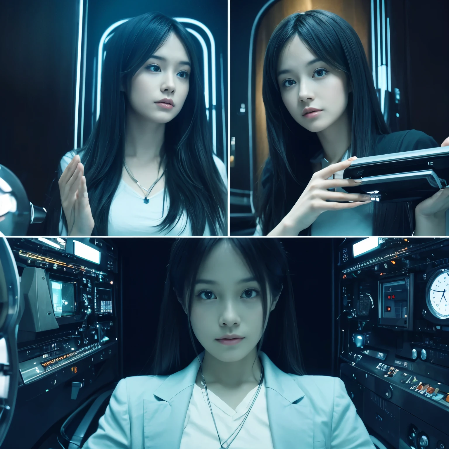 8K、particle、Ultra high definition、photorealistic、beautiful、 (freckles、mole:0.2)、skin stains、acne、skin stains、Stains、lanugo、acne、Blood spots、impurities、 anatomically accurate、Close-up、What would happen if a -yeld gimet a clone of herself??story: talk to clone、By discussing similarities and differences with yourself.、.、.、.、.、.、、This is your chance to deepen your self-understanding.......。The clones will try to love each other and treat each other as friends.: accept clones as friends、we have common hobbies and interesting things、I enjoy building new relationships。
think about life choices: After the encounter with the clone、You may be reconsidering your own life direction and goals.。Clone may suggest your own possibilities and options.。
conduct research and research: Exploring the existence of clones from the perspective of、Gain a deeper understanding of its ethical and biological properties。。.。.。In the future, May be actively involved in the development of cloning technology and ethical issues.。
Cloning support: Pure、Pure、Pure、Pure、Also、It could also provide clones with the support and guidance they need to live as themselves.。.。.。.。..。.。discuss how to live together、It is important to pursue mutual happiness、The important thing is、How can I connect this encounter to my own growth and deepening of my life?????..。