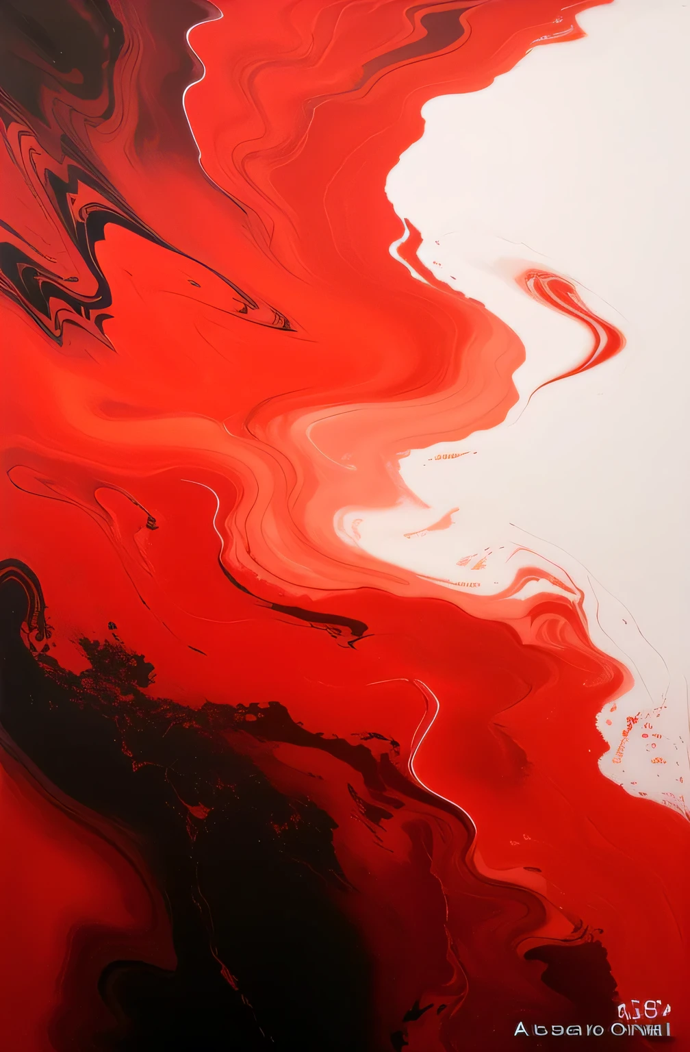 Red and black abstract painting on white background, red liquid, intricate flowing paint, vibrant red, Red paint detail, Abstract liquid acrylic art, devoted to art, Red swirl, Fluid Acrylic Pouring Art, Complex and intense oil paintings, liquid marble fluid painting, red lava river, Red paint, red liquid, Liquid acrylic painting, fiery red