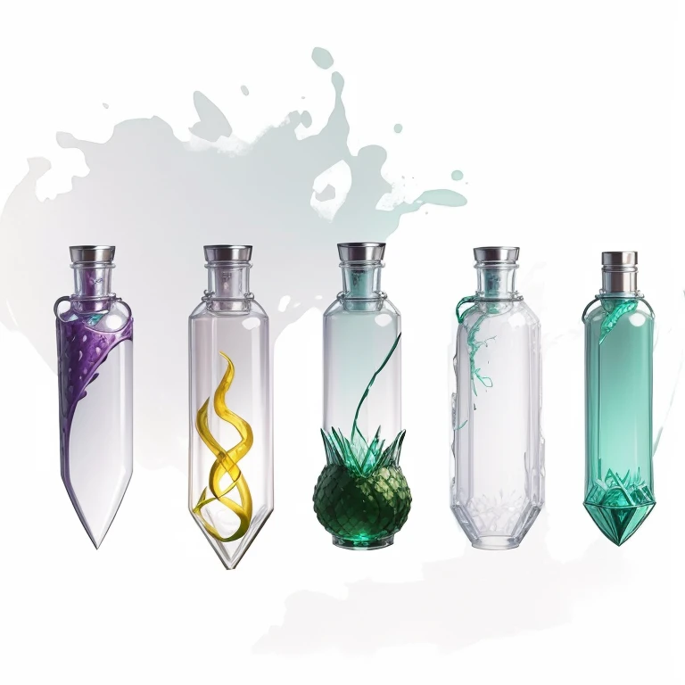 Vial of Snake venom - This fast acting poison causes 1d12 damage, MagicItem_v1, (colored splat white background)