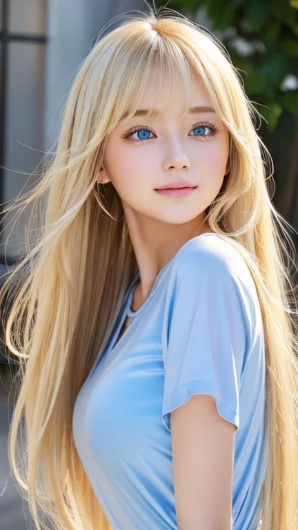 The most beautiful faces in the world、Very beautiful super long silky golden shiny blonde hair、Shiny silky straight hair、Super long bangs swaying in front of your eyes、Sexy 17 year old cute girl、light blue eyes、Pure white beautiful skin、Glossy skin、ponytail、small face beautiful girl、comb your hair、Bright look
Shiny bright blonde hair dazzling sexiness、 16 years old cute sexy little beautiful face 、Glowing hair dancing in front of cute face、long silky bangs that cover the eyes、Very beautiful, bright, light blue, big eyes、very big eyes、Hair that hides the face、super long blonde hair、Sexy and cute young woman、Super long blonde glossy and light hair,,,、Clothes、T-shirt、big breasts、shy and cheerful expression、white beautiful skin、cheek gloss、small face beauty、