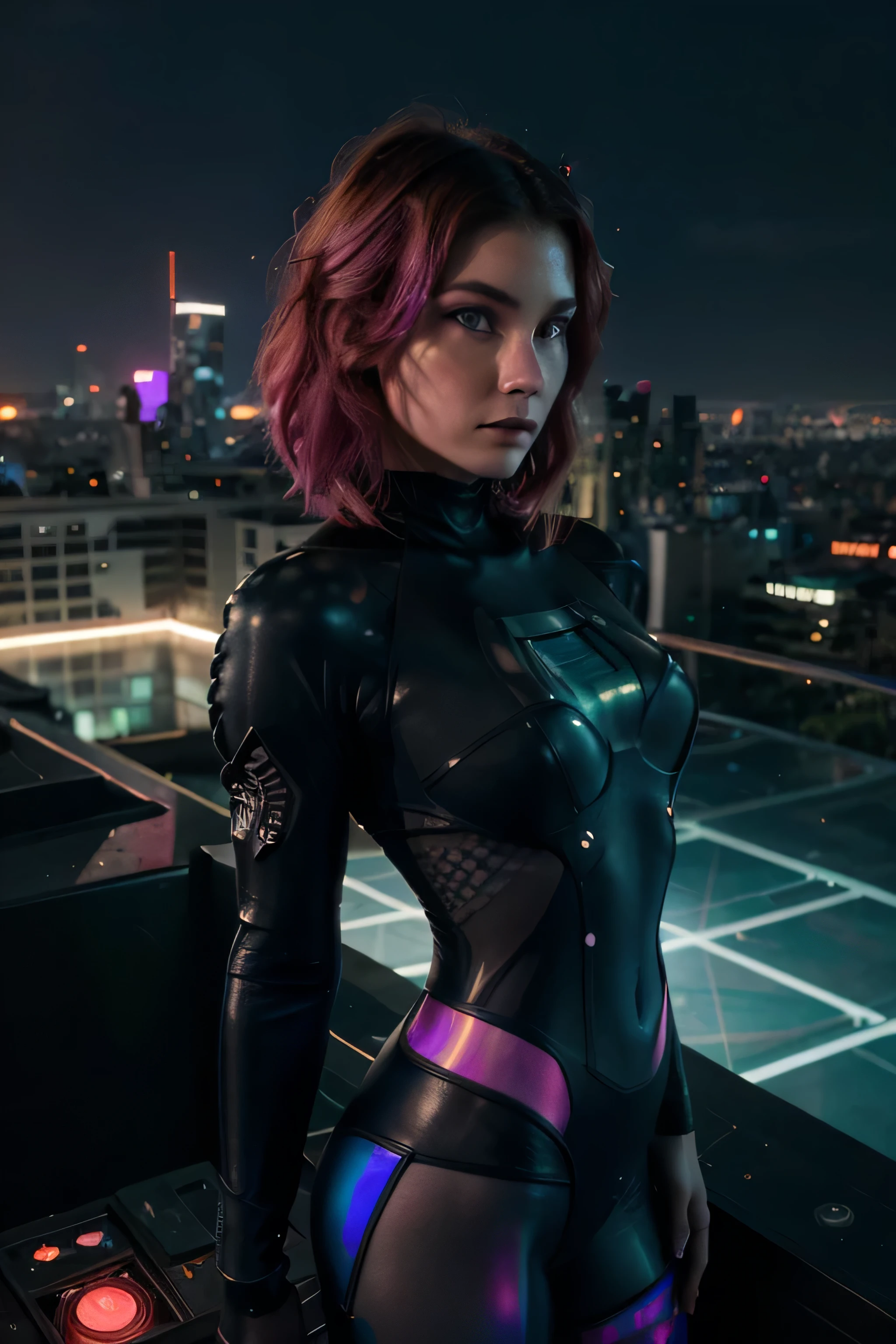 ((Krang from age Mutant Ninja Turtles)), Gothic style, black and red makeup, 8k contract, High quality, Dramatic, Cinematic, glamorous digital photo shoot,Wednesday on the roof, against the background of the city of skyscrapers, intricate haute couture details, photo of a European leader of old warriors, Tribal Panther Makeup, blue on red, side profile, looking upside down, serious eyes,  Science fiction, (Cyberpunk neon light:1.0), Bladerunner, (hologram:1.4),inspirational illustration, health inspired, showing a serene yoga session at sunrise on a wooded mountain peak, warm color palette, calm, soft focus, Smooth gradients, Digital painting, very detailed, calming, flow of positive energy, Elements of Nature, theme of mindfulness, 8-bit, 95 years old, wearing turquoise sunglasses, red short tousled hair, side of the head is hairy