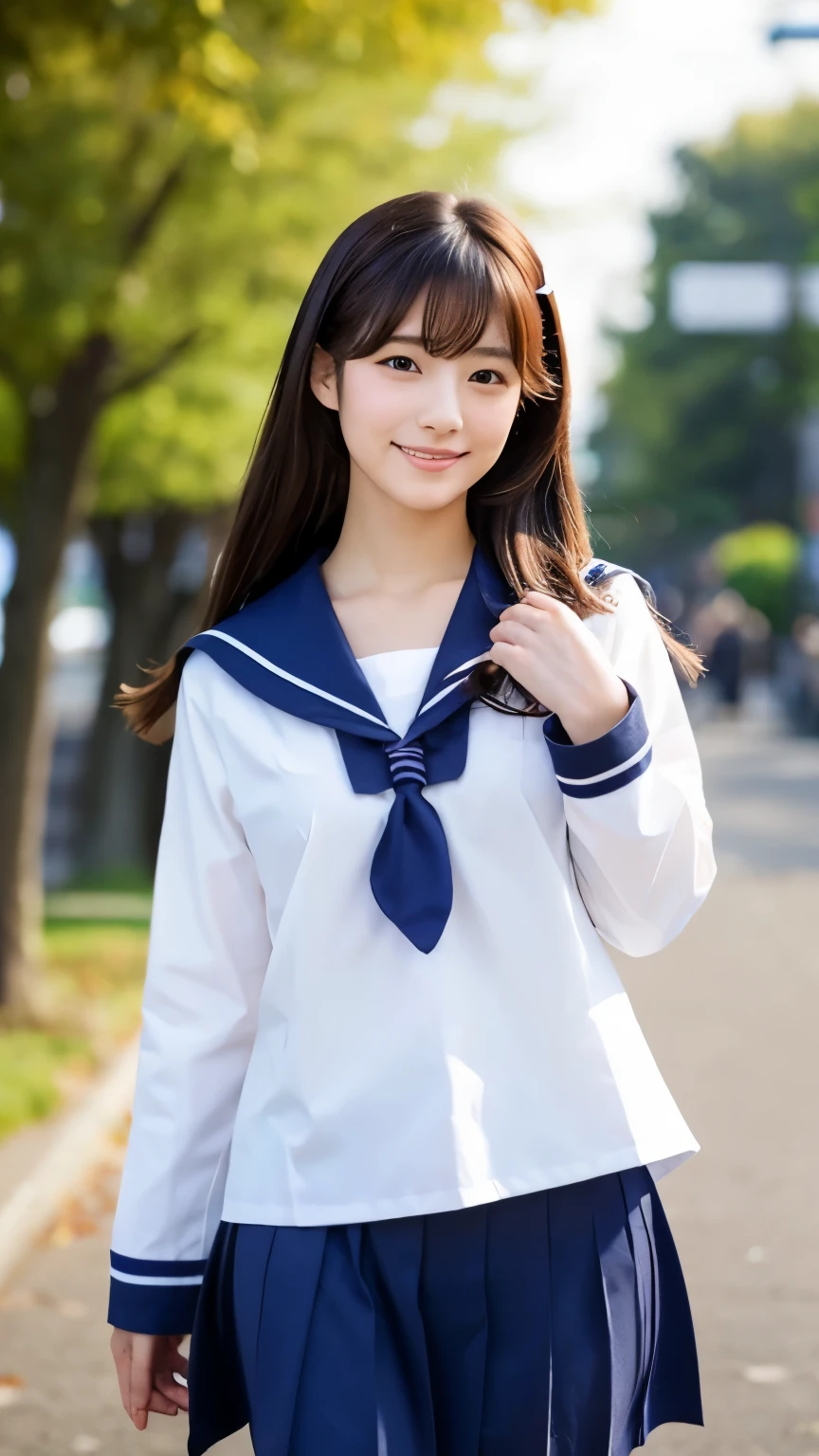 Top quality, 1 beautiful japanese woman,sailor suit,student