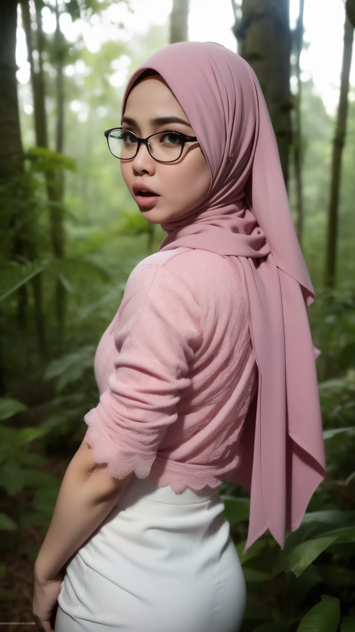 Fat ass "Plumpers", (Spectacles), ("Rainbow Hijab Floral pattern Naked"), "Long Tongue", (Anger), (Anger), (Anger), (Anger), "G-String & Thong", "Oki Setiana Dewi", "Spectacles", ("Rainbow Hijab Floral pattern Naked"), Chubby Wearing Lace Bra & Short Hairy Pussy, "Facial expression in anger", "Rainbow", "Red Lips", "Bokeh" My ass is huge Being in the forest, "Very angry facial reaction", (Heavy Huge Breasts Tits)