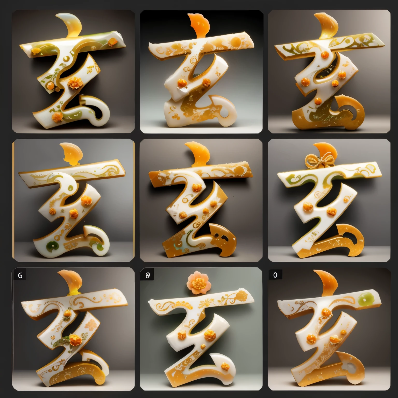 maintain overall shape,Change material,Made of mutton fat jade。