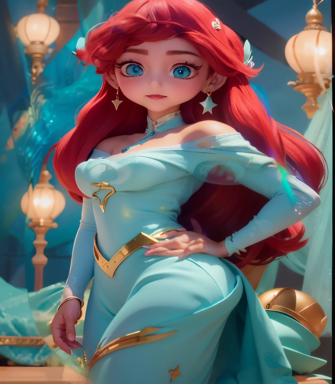 melhor qualidade, ultra high resolution, 1 , cabelo vermelho, olhos verdes, corpo curto e fino, vestindo camisa branca e bermuda, ((bashful expression)), Campo de Morango