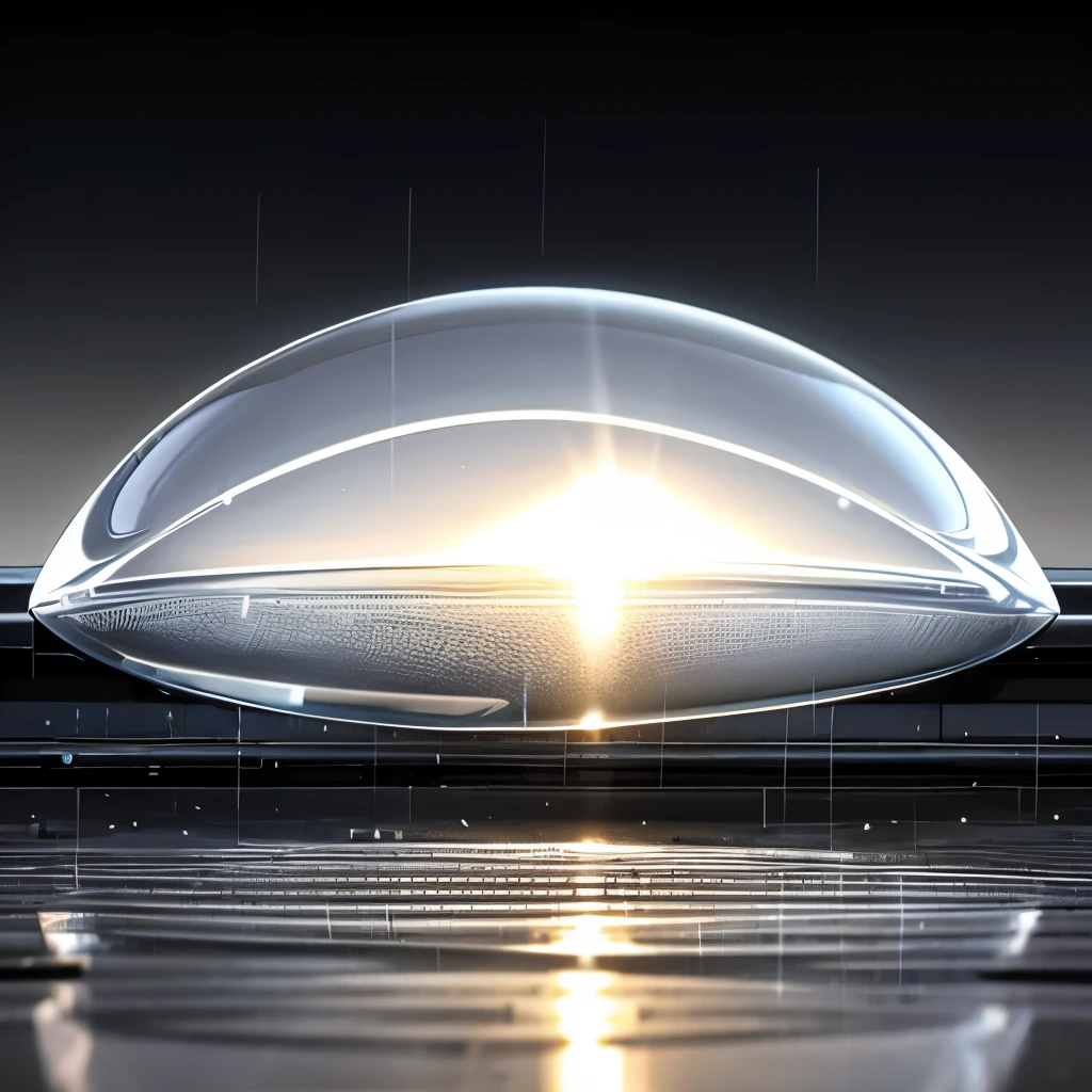 Masterpiece, Best Quality, HD, 1 Object, Solo, Transparent, Glass-like Surface, One Drop Shaped, Realistic Depiction, Detailed Texture, Close-up Shot, Sunlight Reflection, Daytime, One Road, Asphalt Surface, Wet from the Rain, Linear Perspective, Minimalist Background, Dramatic Lighting, App Icon, Modern Design, Sharp Edges, Clear and Concise.