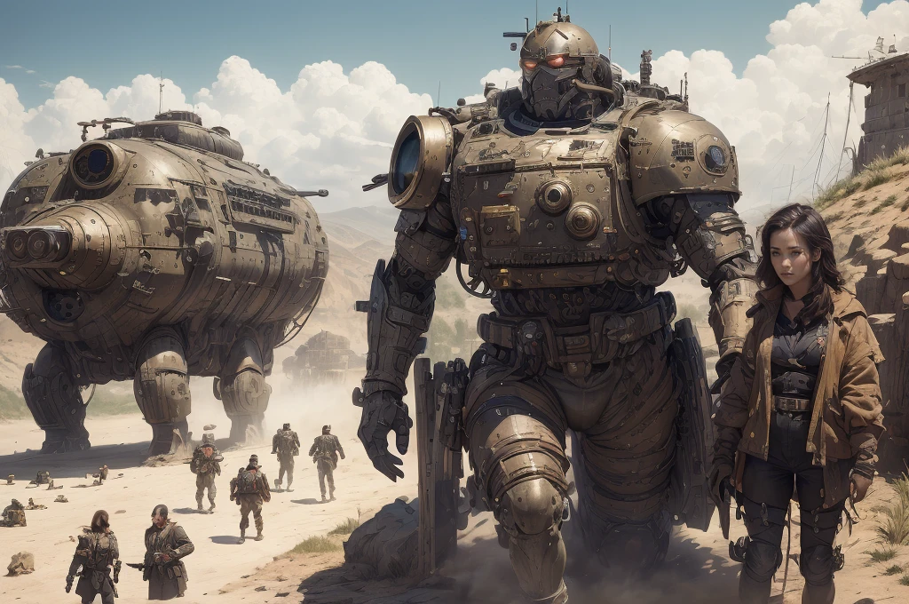 Ultra realistic 16K CG, masterpiece, Best Composition, Photo quality, work of art, Against the backdrop of the impregnable citadel of the empire, in the background are tall battle towers with huge heavy cannons, Detailed Imperial Star Super Dreadnought , side view, high detail, Lots of elements, flying transports, flying cargo ships, cranes, Manipulators. Sun rays, on the sides there are many detailed artillery batteries, The Distant Future, Undressed girl, naked slave, there are cyborgs and spider robots around her, The girl is tied up, Hands behind your back, Shibari, hands tied, Legs tied, pain, fear, a coastal fort is shelling a ship, tight rope bondage, in the hands of a super powerful sniper gun, optical sight and a knife mounted on the barrel, A huge army of medieval heavy knights is advancing, hundreds of pieces of equipment, general battle, армия Lots of elements