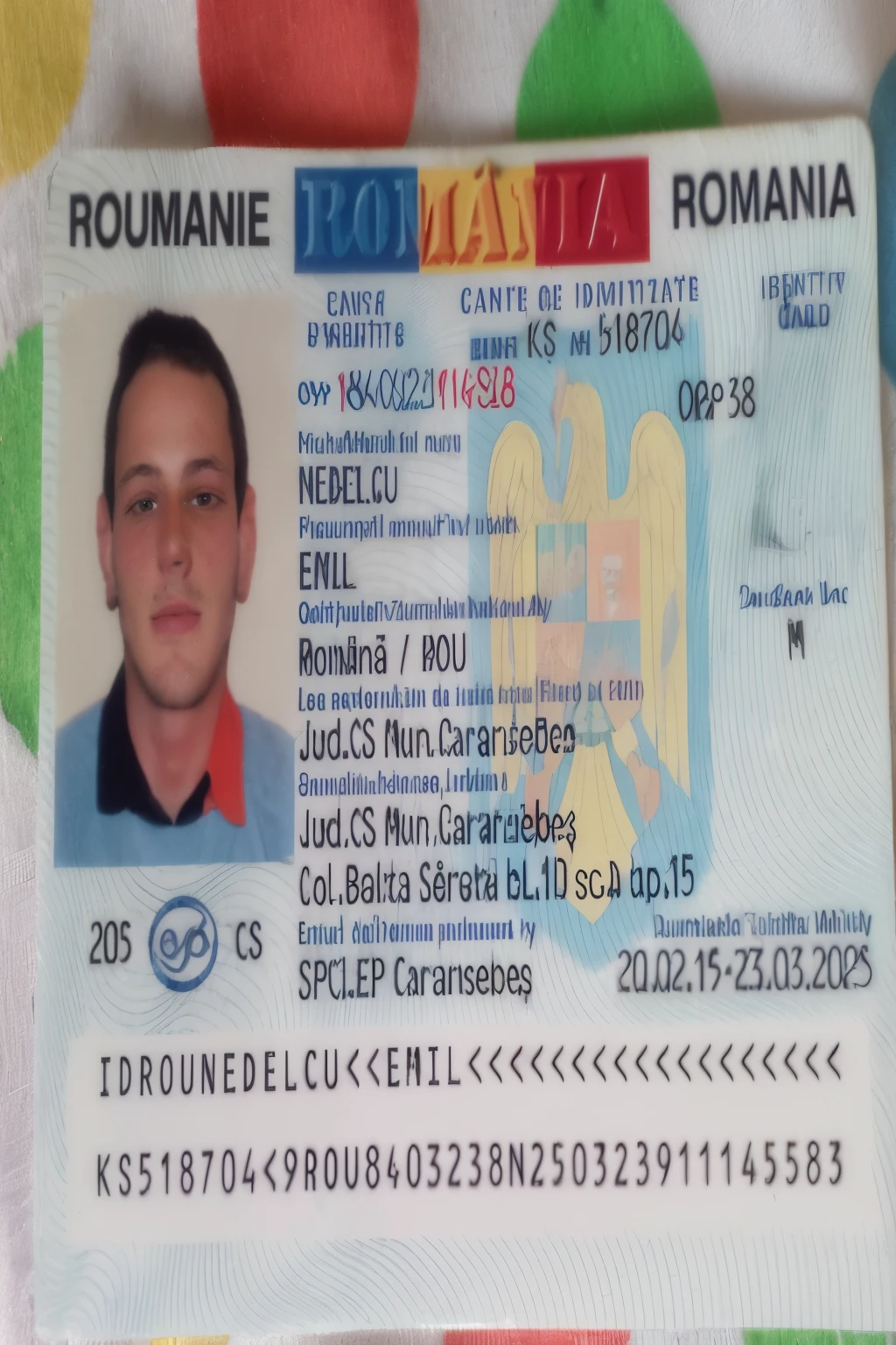 a close up of a fake id card with a picture of a man, (((greek))) romanian, greek romanian, romanian, around 1 9 years old, romanian heritage, edin durmisevic, around 20 yo, daniel dociu, by Robert Zünd, bosnian, young handsome pale roma, ssr card, discovered photo, michal, rosen zulu