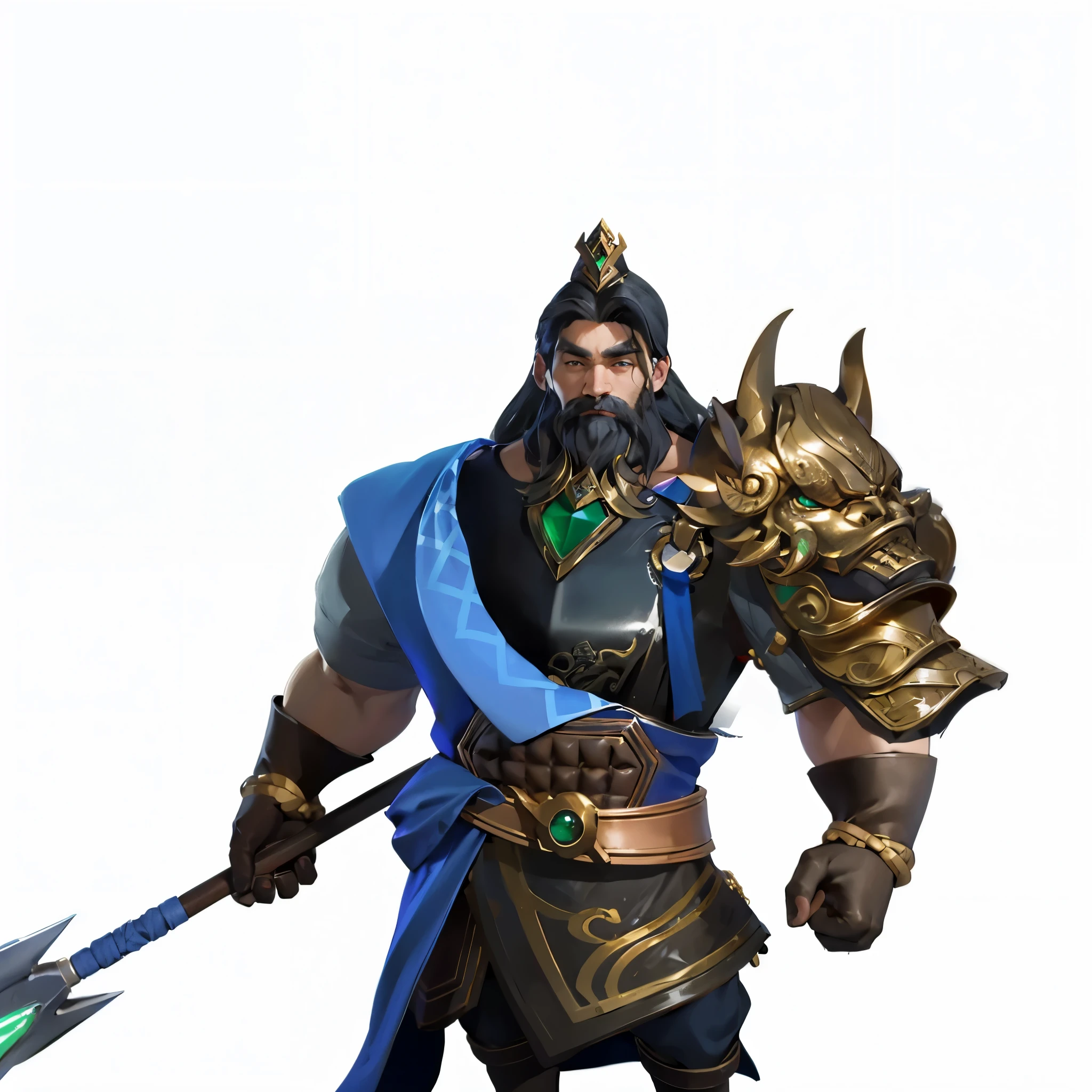 beard,beard,warrior,male人,Middle aged,black hair,general,armor,Metalarmor,armor,cloth,muscle,musclemale,senior citizen,holding ax in hand,battleaxe,warrior,male,helmet,China风,national style,China,Mikuni,the Tang Dynasty,drawing april, realistic fantasy, portrait, alone, mask,China风,cloak,jewelry,precious stone,diamond,flashy clothes,belt,Decorative style,Metal,Metal,gold medal,cloth pleats,precious stone,32K ,(refine,(最高quality, Award-winning, masterpiece:1.5),ultra high resolution,:0.33,clear focus,Volumetric lighting,Good shadows,subsurface scattering,complex,内容The content is very detailed,((light照明)), drama, , (Realism:1.5),,32K ,(masterpiece,quality,Best quality者,official art),(8K,Best quality者,masterpiece:1.2),(((White background,)))(Good rice fragrance),like a dream,China时间极其详细,错综complex的细节,dynamic lighting,natural soft light,dark,内容The content is very detailed,complex的细节,dynamic lighting,Realism,light,natural lighting,The content is very detailed,dynamic lighting,natural soft light,Best quality,ultra high resolution,8K,light照明效果,charming,3D vector art,fantasy art,With a blurred background,Hand Painted,number,柔和的light,isometric style,4K resolution,Realism渲染,The content is very detailed且干净,vector image,逼真的masterpiece,Professional photography