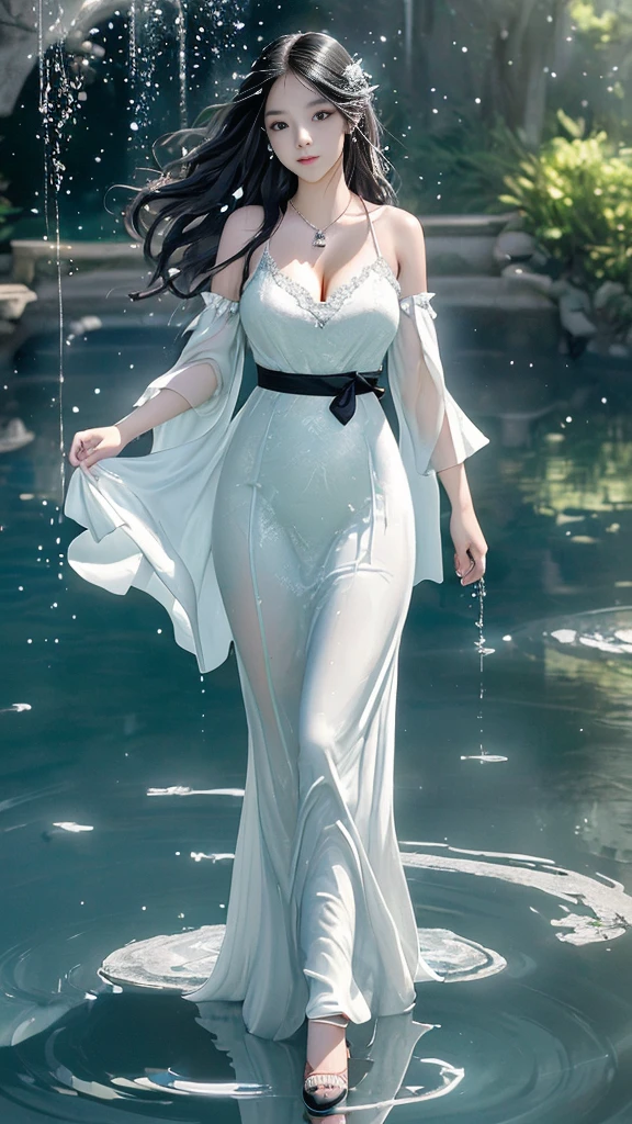 (((masterpiece:1.4, Highest quality:1.4, 8K, Ultra-high resolution, Physically Based Rendering))), Full body portrait, Super beautiful, glamorous and sexy woman, Very cute Japanese woman, Glamour perfect body:1.85, 15 years old, alone, Large eyes with great detail, Fine thin eyebrows, Eye highlights, ((Very long straight hair of light brown:1.1, Hair behind the ear)), A strong wind blows her hair away, Highly detailed face and skin texture, Sharp focus, Clear focus:1.2, Very glamorous and sensual beauty:1.4, ((Very large breasts bigger than a face:1.95))), Slim Abs, Oval Face, light makeup, Distinct facial features, ((smile:1.2)), (((Naked Towel:1.3, Very large breasts bigger than a faceを露出, Erect nipples))), flip the towel herself and expose her breasts, (((Detailed beautiful pussy exposed:1.4, Open pussy:1.45, pubic hair:1.3, Sex:1.65))), (((Semen dripping from pussy:1.35)))), Long and beautiful legs, Full Body Shot, Standing with legs wide apart:1.2, Stick your butt out:1.55, View your viewers, ((From below:1.6)), from the front, 月明かりに照らされたビーチでの極めて激しいSex:1.55)), (Starry sky full of stars:1.65), (((very accurate anatomy))), (((Be sure to use your arms.2There is a book, Be sure to use your legs.2There is a book))), (((極めて重度のSex依存症))), (((A woman who has mastered the art of being a true bitch)))