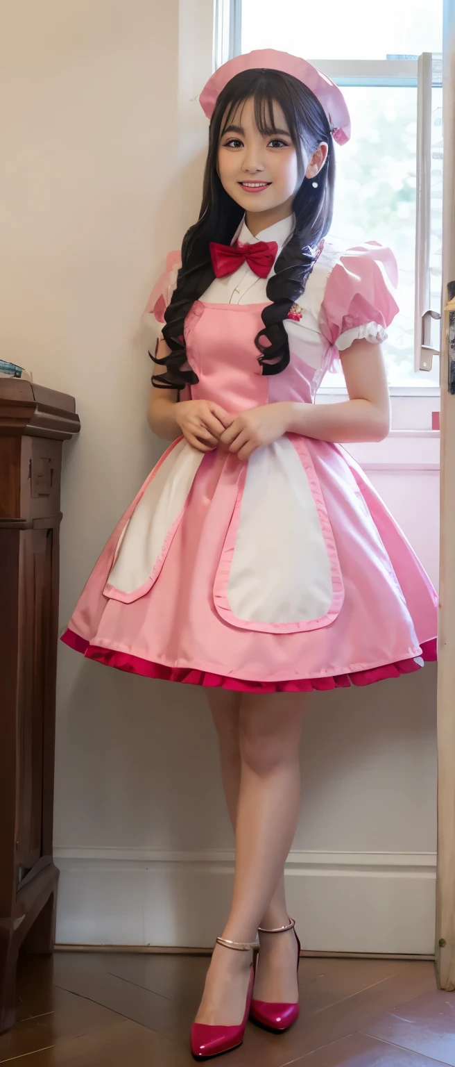 fairy tale waitress idol、Full body Esbian、Prism Pink Mini Waitress Costume、