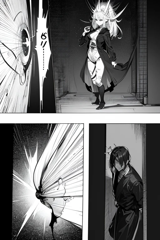 ((thumbnail:1.3)), (((Draft style manga))), (((rough manga))), (crude manga), (((black and white manga panel))), (((in manga style))), (((detailed manga style))), (((black and white manga page))), (((black and white manga style))), (((manga page:1.4))), ((manga panel)), urban intersection, (wide shot:1.4), ((fight)), (Pose with a sense of realism), (Dynamic and unique poses), (Special Techniques), (dutch angle:1.4), (looking away:1.3), (bugaboo), ((Apparition)), Emotional:1.2, male:1.3, Unique body, unique face, (Macabre), Grotesque, Eerie, Surreal, Unsettling, Disturbing, Maniacal, Psychotic, Twisted, Deranged, masterpiece
