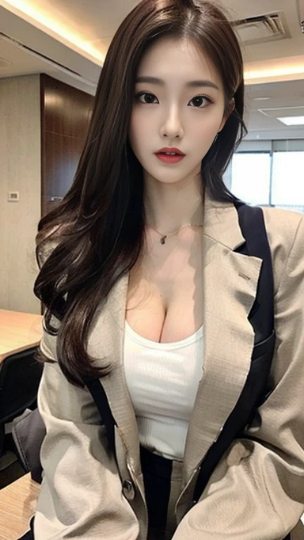 Tall and slender beauty、Beauty in suits、Colossal tits、undershirt、Cool beauty、Career woman、Japan beauties、modeled、office room,janelas full body