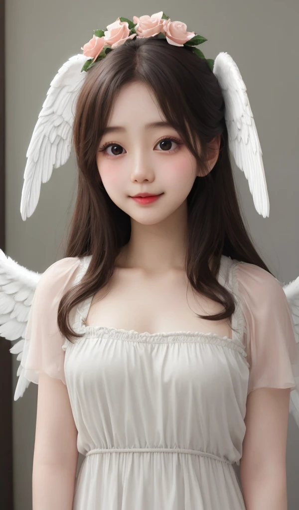Cute Angel、face perfect、large wings、Rosa