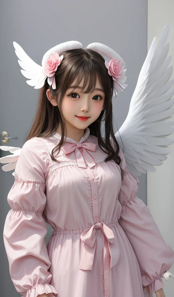 Cute Angel、face perfect、large wings、Rosa