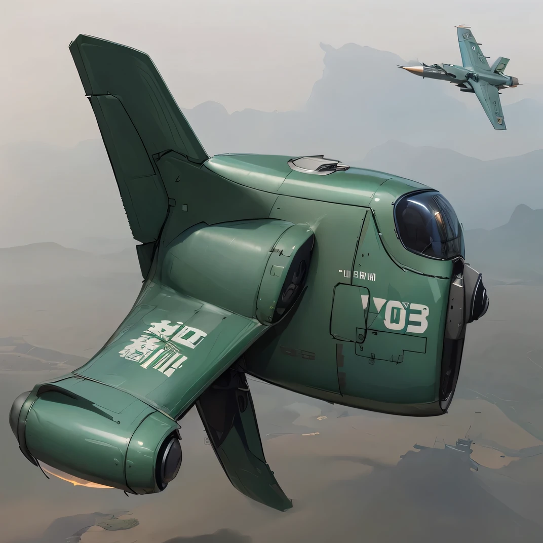 tail black nose green airplane cartoon, Radiation Flat Concept Art, concept art-h 0, 《Metal Gear Solid》Liu San, fighter jets无人机, metal slug concept art, thunderbird 2, prop design, Sci-fi flying machine, 喷气式fighter jets, flat illustration, fighter jets, military drone, Concept map, Military Chris Foss, konami concept art