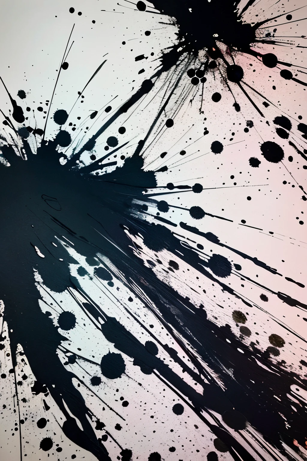 Ink Splatter:
(Surrealistic art、Impressionistic、Abstract、Chaotic、Creative、
(Brush stroke、Splatter technique、Black ink、Messy、Smeared、))
(Canvas or paper、Wet ink、(Mixed media、 unwiped brush、Splash effect、))
Ink Splatter art:
1.4, Ink painting, Artistic expression, Splatter technique:1.2, Abstract art, Messy detail:1.3,
Wet ink brush stroke:1.1, Chaotic and creative:1.4, Brush tip:1.2, Expressive brush