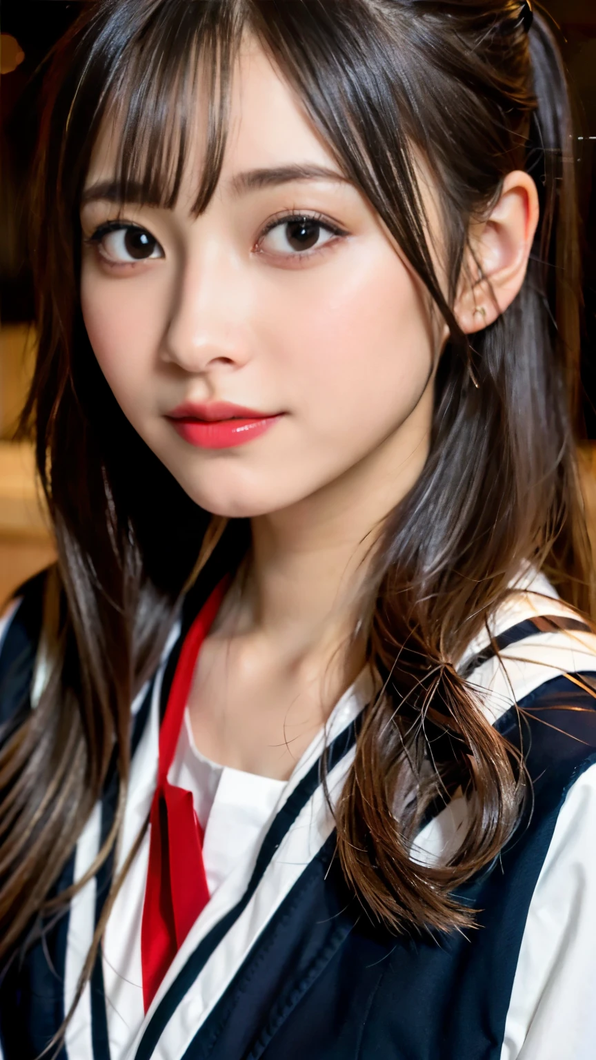 ((masterpiece, amazing quality)), (unity 8k wallpaper), (absurdres), (ultra detailed, ultra highres:1.5), (sharp focus), (insanely detailed), extremely detailed CG, beautiful face, super fine illustration, pastel colors, kawaii, cute colors
1girl, (long straight hair:1.3), black hair, (extremely detailed hair), closed eyes, smile, open mouth, (black serafuku:1.5), (extremely detailed skin)