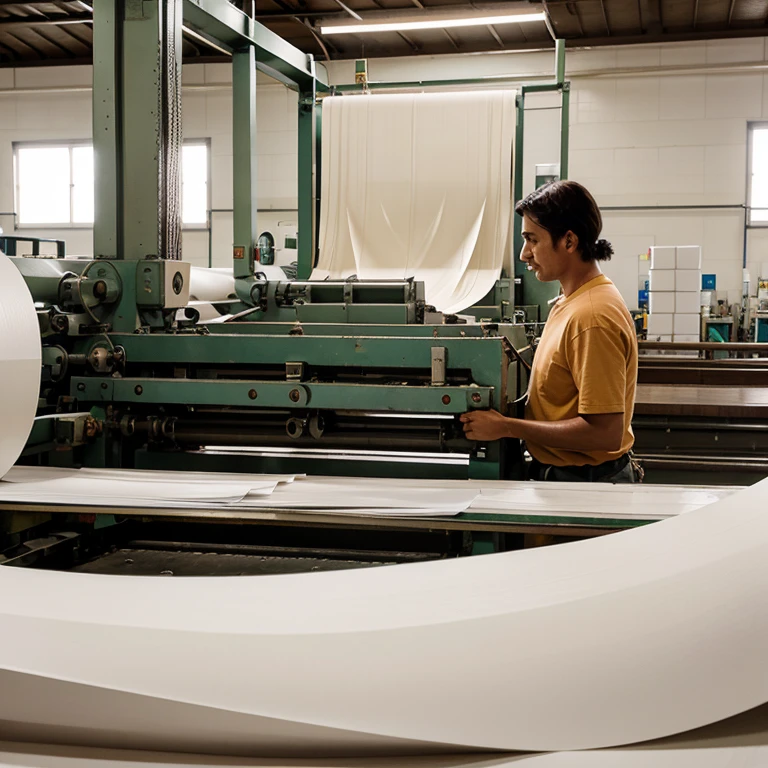 Photo from a paper production factory