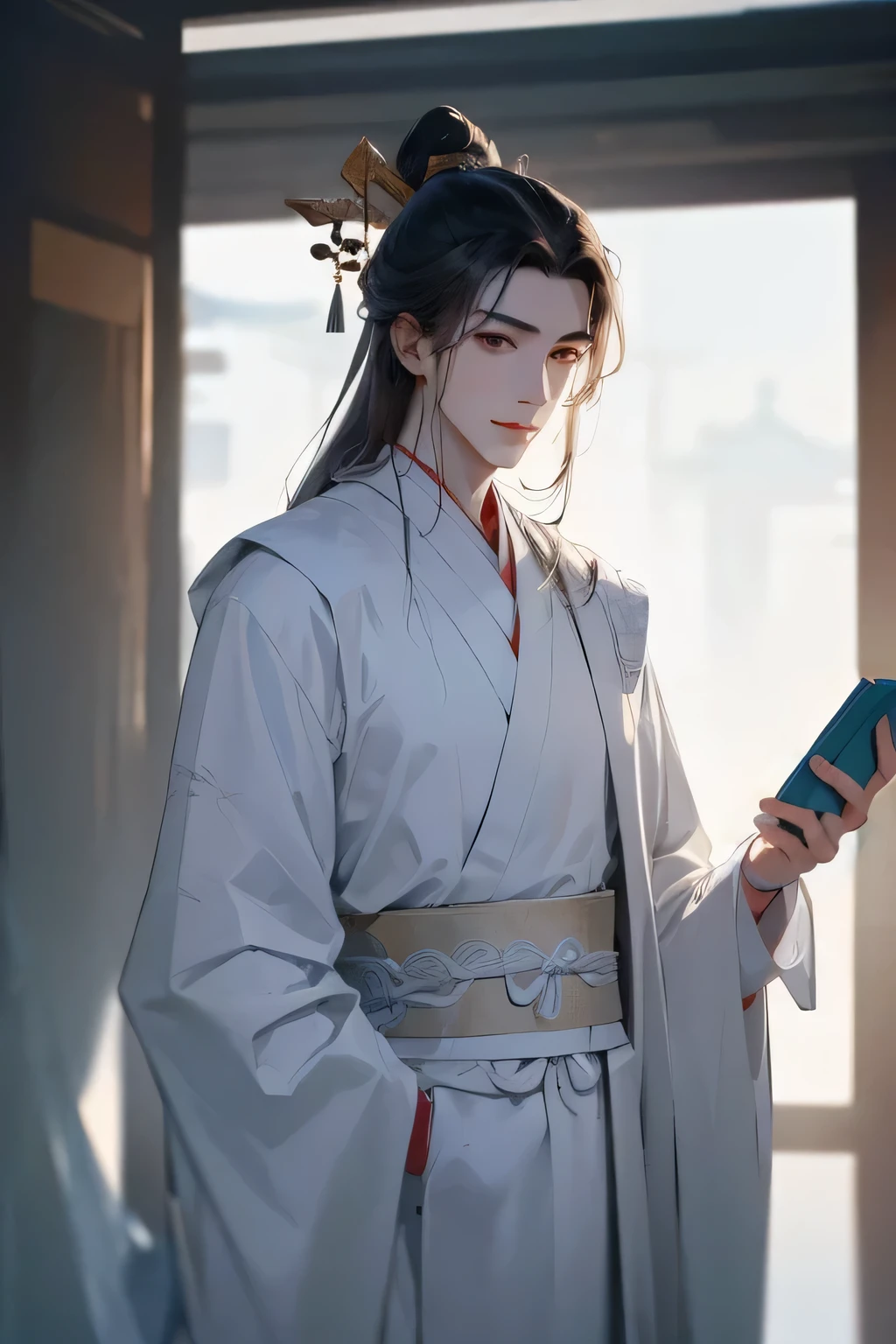 Book in hand