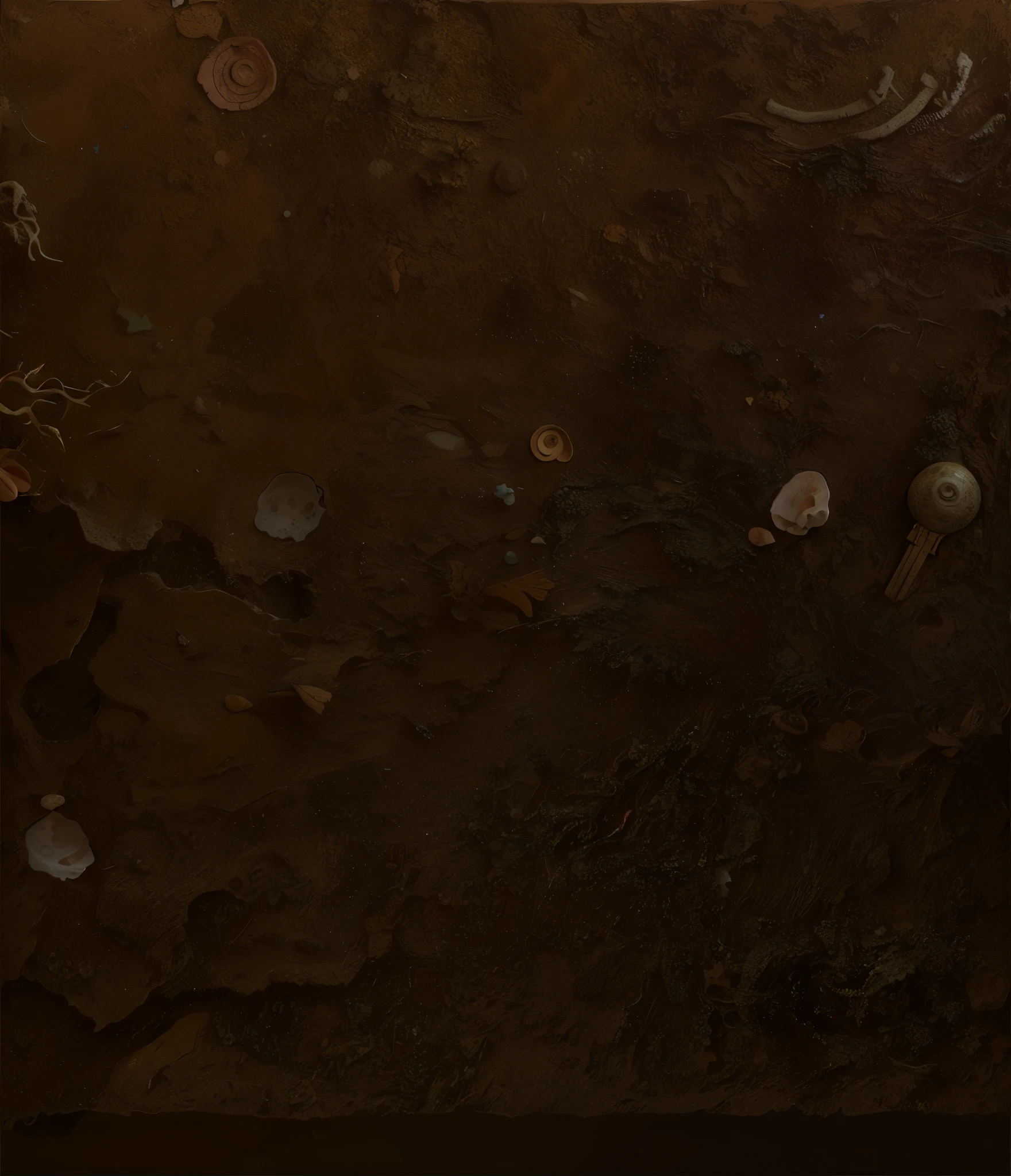 Geological layers,Transverse section,mire,skeleton,key,Stone,shell,dirt ground。