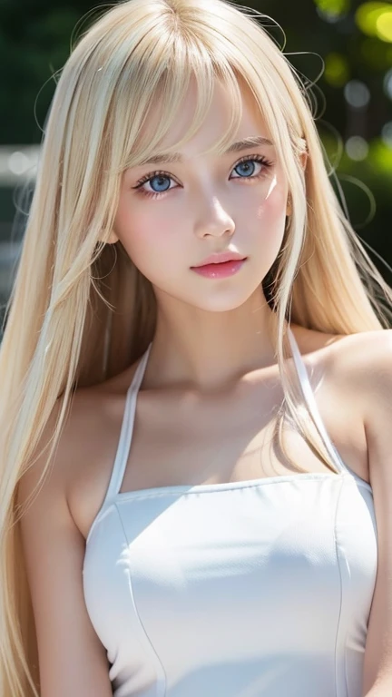 The highest beauty of splendor、clear white glossy skin、Wind blonde gets in the way in front of a cute face、Sexy big 14 year old cute beautiful girl、Sexy little beautiful face、Shiny light straight blonde hair、Bangs dancing in front of cute beautiful face、long silky bangs covering pale white light blue eyes,,,、Super long blonde hair that hides her sexy face、sexy cute young woman、Super Long Natural Blonde Shiny Light Hair、small face beauty、bright look、shiny skin、cheek gloss highlight