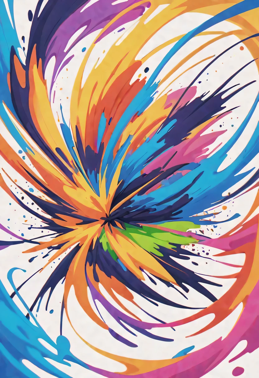 scribble art,ink splatter,Wild,splash ink painting,Abstraction,rich and colorful,Vague dreams,Dynamic energy,publish creation,visual impact,modern aesthetic,Elegant and simple,Contemporary interpretation,be bold,