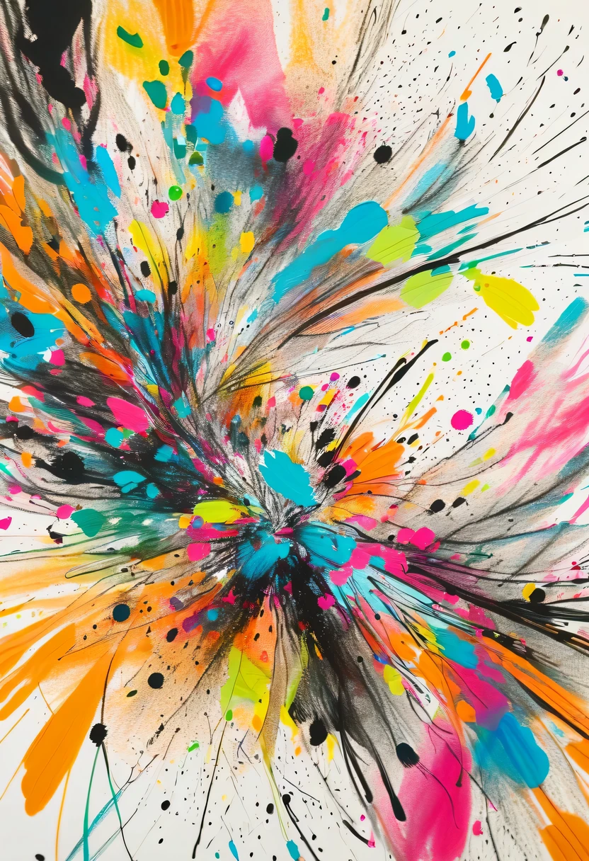 scribble art,ink splatter,Wild,splash ink painting,Abstraction,rich and colorful,Vague dreams,Dynamic energy,publish creation,visual impact,modern aesthetic,Elegant and simple,Contemporary interpretation,be bold,
