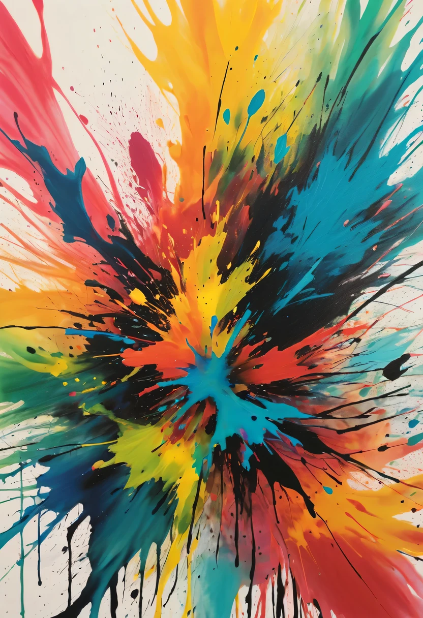 scribble art,ink splatter,Wild,splash ink painting,Abstraction,rich and colorful,Vague dreams,Dynamic energy,publish creation,visual impact,modern aesthetic,Elegant and simple,Contemporary interpretation,be bold,