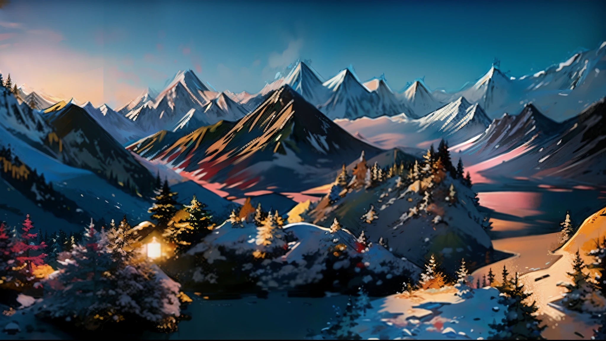 winter landscape, forest