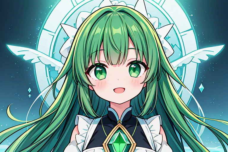 Close up of deep green smile with open mouth、(realistic、High resolution)、(1 girl)、Do-Up Eye、korean girl、(highest quality), (table top), (1 girl), alone, beautiful girl, perfect face, big breasts,dream-like、Highly detailed airbrush art((超realistic))、volume lighting、(highest quality)、The super detailed、(Composition of exercise:1.4)、Highly detailed colorful details、(bright lighting)、dynamic composition、ray tracing、The mirror reflects light、shallow depth of field、super detailed、mixing exposure、nffsw、Her eyes glow deep green、Staring at the deep green sea。Her dark green face is、Full of adventure anticipation and courage.、A smile appears on her deep green lips。 rear end、The sun is slowly tilting to the west。Its light brings deep green light to the surface of the sea、The swaying waves create a beautiful scene。Her eyes glow a distinctly deep green。a lot of dark green、