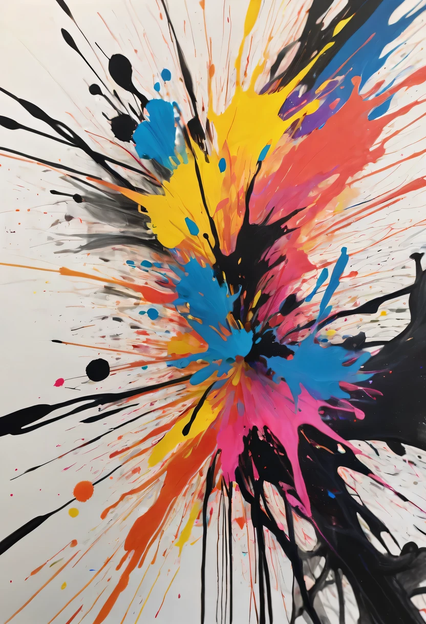 scribble art,(ink splatter:1.3),Wild,splash ink painting,Abstraction,rich and colorful,Vague dreams,Dynamic energy,publish creation,visual impact,modern aesthetic,Elegant and simple,Contemporary interpretation,be bold,