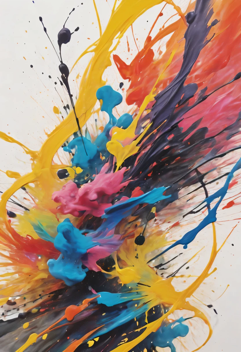 scribble art,ink splatter,Wild,splash ink painting,Abstraction,rich and colorful,Vague dreams,Dynamic energy,publish creation,visual impact,modern aesthetic,Elegant and simple,Contemporary interpretation,be bold,