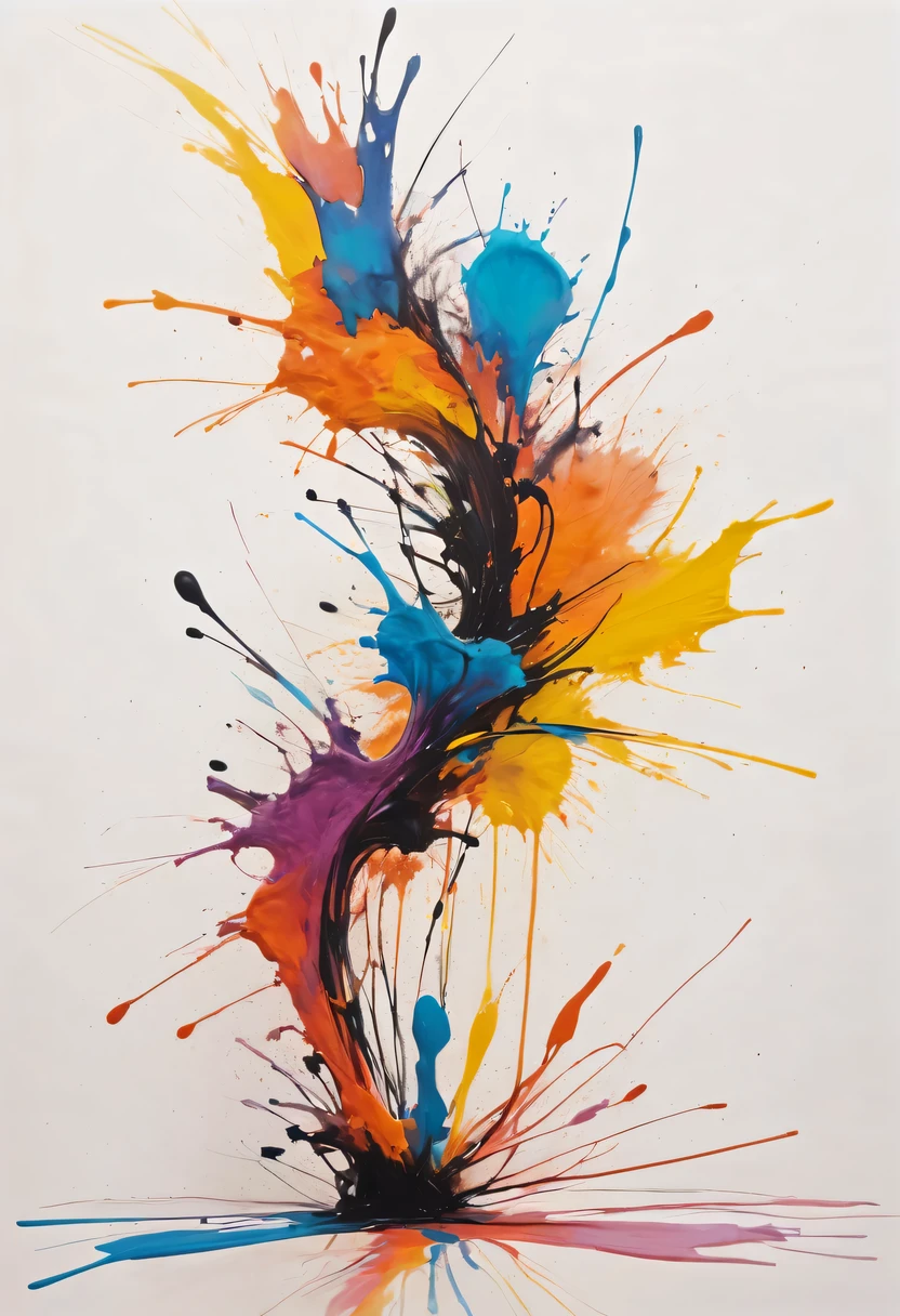 scribble art,ink splatter,Wild,splash ink painting,Abstraction,rich and colorful,Vague dreams,Dynamic energy,publish creation,visual impact,modern aesthetic,Elegant and simple,Contemporary interpretation,be bold,