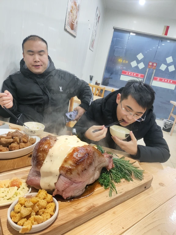 Roast whole lamb