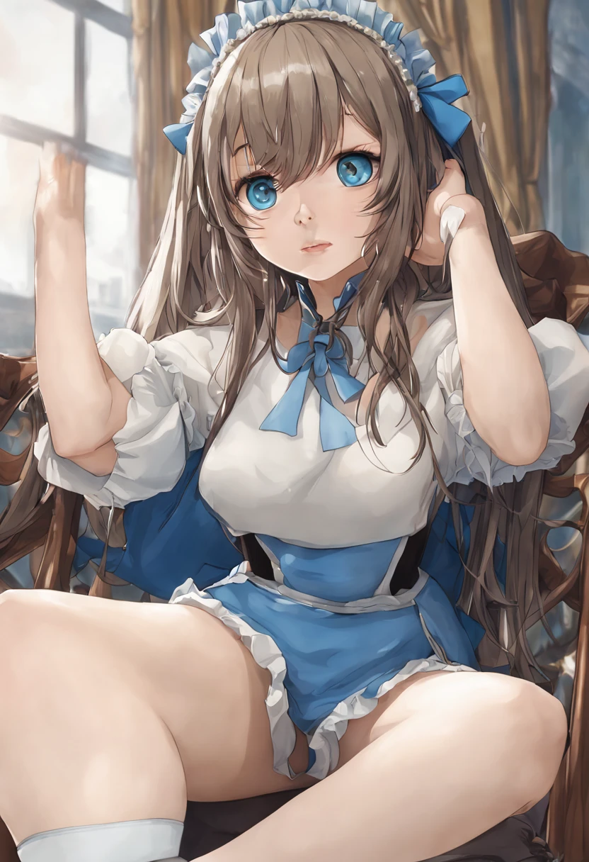 photo realistic, (masterpiece,best quality:1.4),(8k,raw photo,photo realistic:1.2), detailed skin, detailed face,1girl,idol,cute face, , Not Safe for Work, (raw photo, photo realistic: 1.2),
1 girl in, length hair, blue eyes, blonde hair, light smile, ((shiny wavy hair)), (((No ))), (twat, ute-rus), diadems, (sitting on,spread se where can you be seen from below, doress, the bow, the card, gothic dresses, shairband, playing cards, looking at the viewers, shortsleeves, the bow hair, blue shairband, a smile, red blush, hand on own face , Blue Doress, Alice (Alice in Wonderland), Hair Between Eyes, A Chair, ((White frilled legwear)), ((Blue the Bow)), A Throne, Puffy Sleeves, Putr Hand on Your Cheek, Bangss, Apron Dress, shortsleeves, ((Blue bow ribbon)), long hair, (mini crown), foot out of frame, frilld, white gothic dresses,: q, masterpiece, top-quality, (worn skirt, twat, camel's toe)), not safe for work, , , 14 yo, braided bangs,( juice, Sweat, Sweatdro (((spread puss,Not Safe for Work))), ((uhra)), {{}}spread twat,nail,grin,(((cunnus))),(((hair of pubis, Not safe for work))),(((spread puss))),(((1girl fingering twat,Note for work))),,sp-y,
messy room, gothic room, dark atmospherenopy),clutter,(lots of colorful books:1.3),(Miscellaneous goods are placed in a mess:1.3),colorful sphere,(Stained glass:1.3) , Not Safe for work,