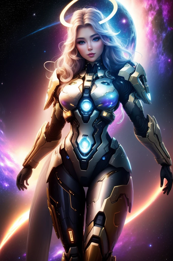 Surreal Beauty Chief, whole body, beauty,charming,sexy,Galaxy background highlights the halo in the background