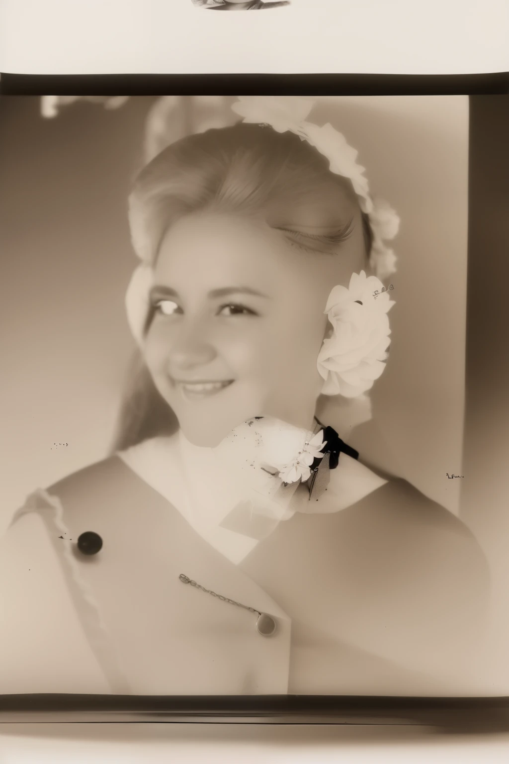 arafed photo of a woman in a white dress with a necklace, old photo, an old balck and white photo, old picture, old photograph, in her early 20s, black and white old photograph, very old photo, old black and white photo, aged photo, b&w photograph, unknown artist, black and white old photo