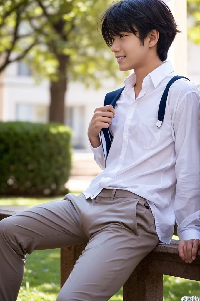 (Aesthetic、Artistic:1.2)、(Bright colors)、(Realistic、photorealistic:1.37)、(highest quality、4K、8K、High resolution、masterpiece:1.3)、(Warm colors)、(soft natural light)、(Handsome guy)、Japanese talent、actor style、we are、(cool)、(( cool男子大学生たちの全日本Winner of male university student Mr. Contestの彼はunreasonableにもカントボーイ化する))、Winner of male university student Mr. Contest、(NSFW)、(Inexhaustible libido)、 the charm of youth、slender body、 unreasonable、 forcibly、Incomprehensible、(Male college student forced to transform into cunt boy、Unable to become husband)、No male genitalia、I have a female genitalia、not a boy anymore、( Incomprehensibleな思考変化、I still want to think of him as a boy、I still want to remain a boy、I want to go back to being a boy right away、I want to do it with a boy now、 I want to do it with that boy)、(2boy)、 ( Look at the crotch of a boy nearby、 A look that wants that cock、 sexually aroused by a boy)、Casual clothing、 あの男子大学生はforciblyカントボーイ化、The boy finds out that the male college student is a female crotch.、detailed