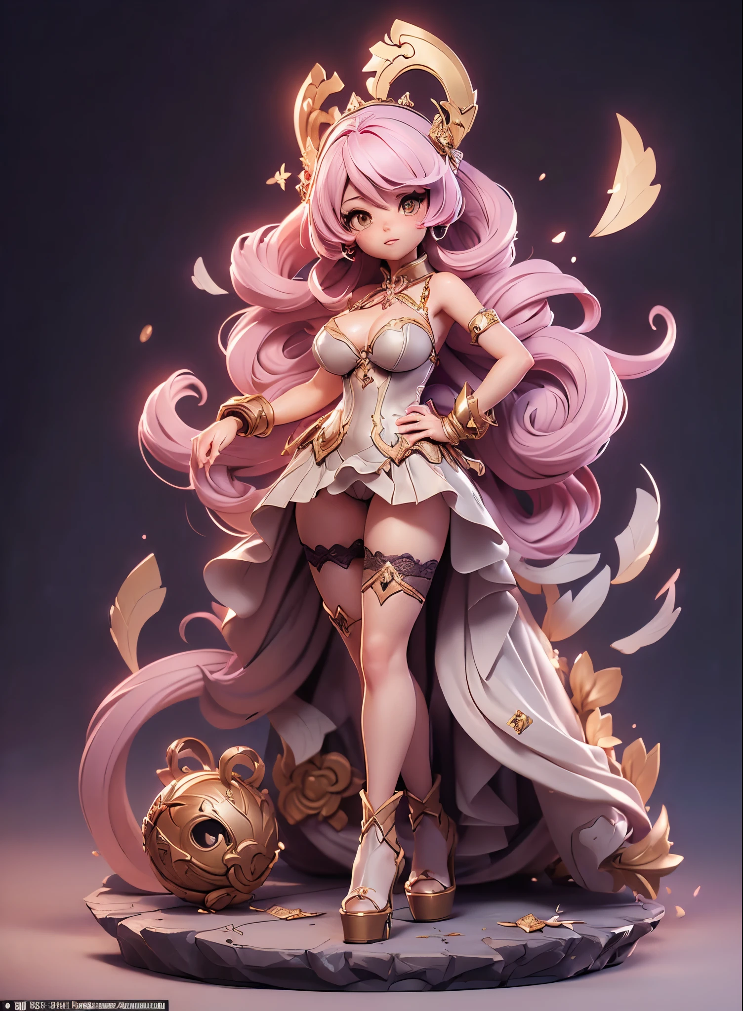 (dynamic angle:1.4), ((full body pose:1.5),2. 5D CGI Anime Fantasy Artwork, official character art, Kushart Krenz Key Art Feminine, shadowverse character concept, 3 d render official art, anime goddess, jrpg character art, render of a cute 3d anime girl,Bianca,fascinating,sexy lingerie,beautiful breasts