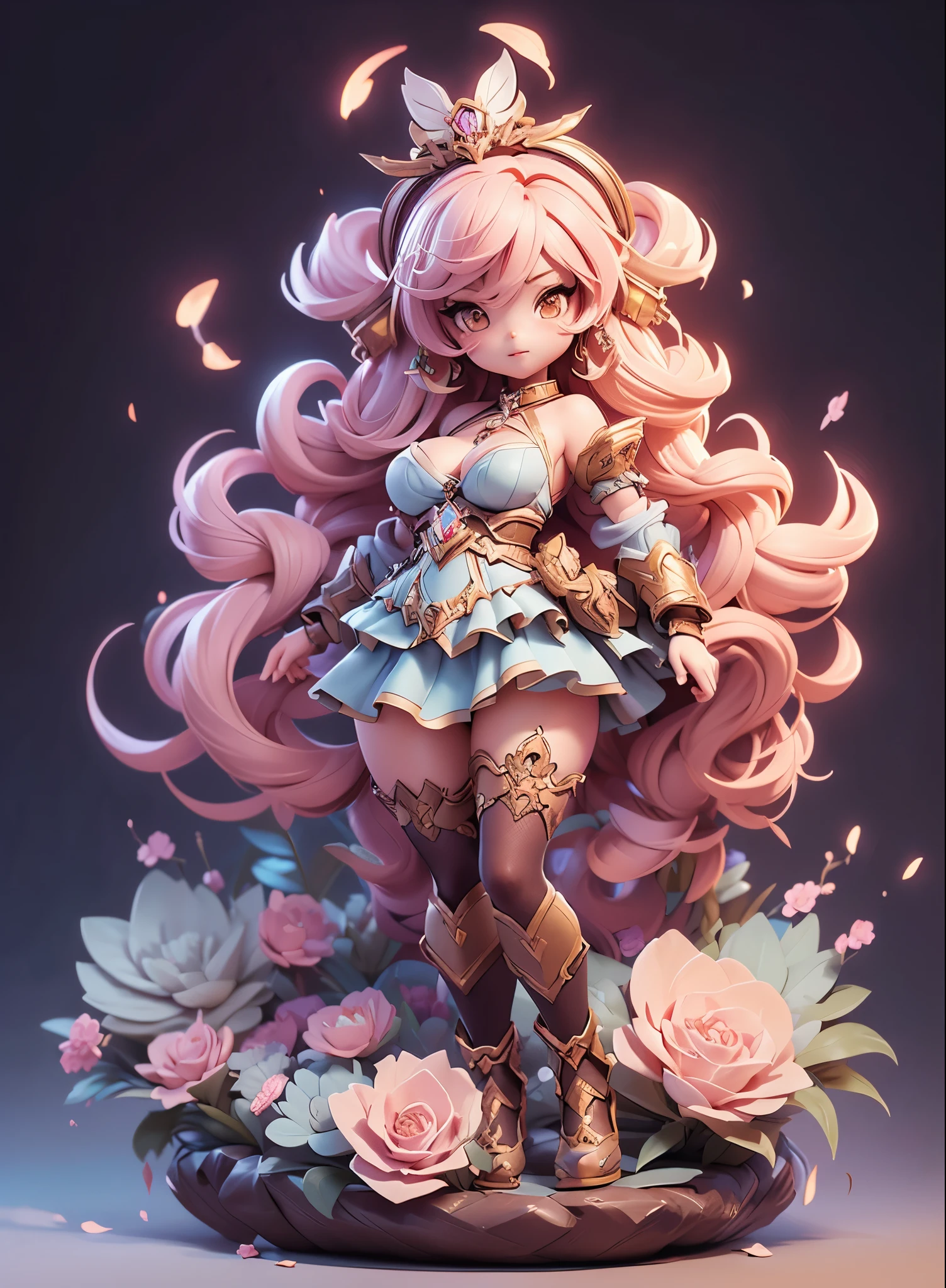 (dynamic angle:1.4), ((full body pose:1.5),2. 5D CGI Anime Fantasy Artwork, official character art, Kushart Krenz Key Art Feminine, shadowverse character concept, 3 d render official art, anime goddess, jrpg character art, render of a cute 3d anime girl,Bianca，fascinating，sexy lingerie，beautiful breasts