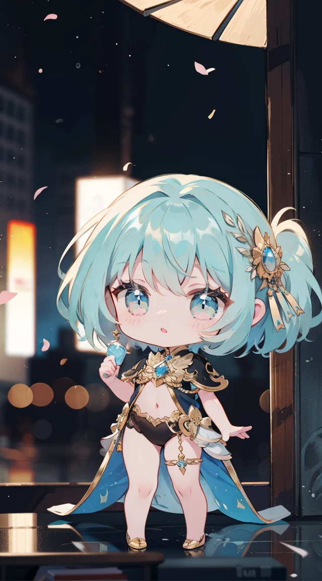 Chibi、mini、Efeito、bonitinho、Idol Costumes、Music background、obra-prima、Qualidade de imagem superior、maximum quality、